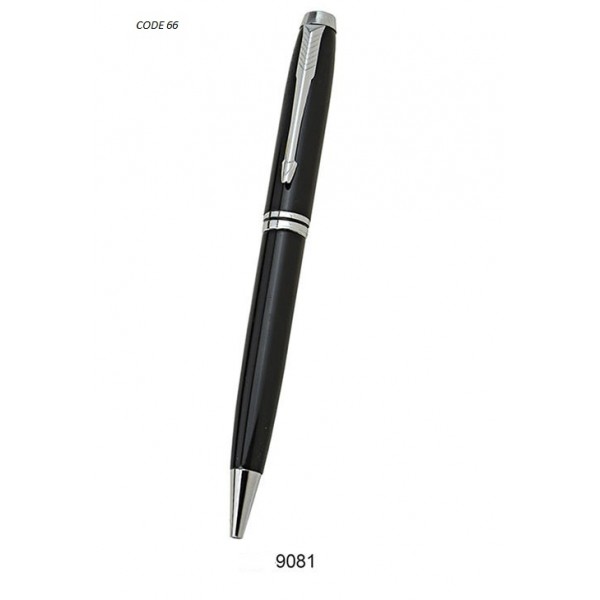 Sp metal ball pen with colour black grip silver